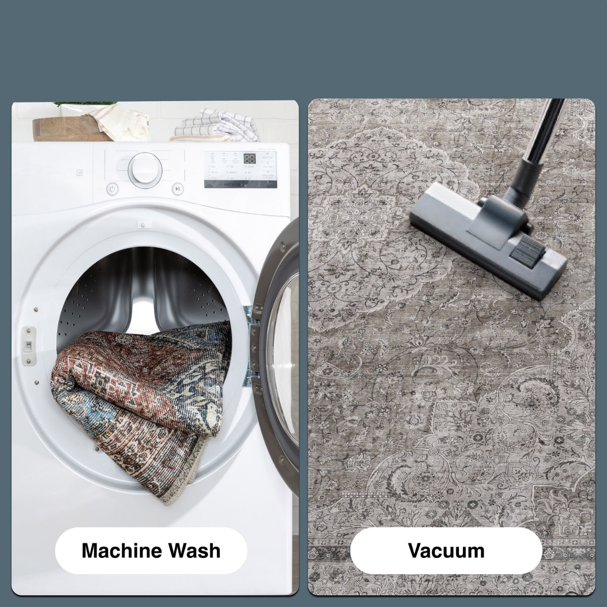 Odette Vintage Persian Oriental Flat-Weave Rug