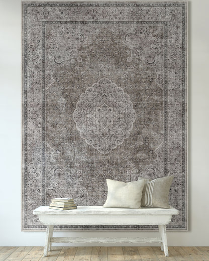 Odette Vintage Persian Oriental Flat-Weave Rug