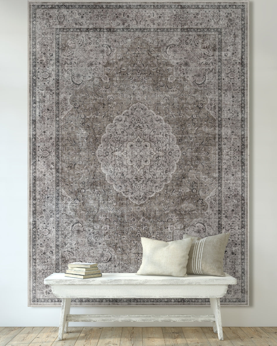 Odette Vintage Persian Oriental Flat-Weave Rug