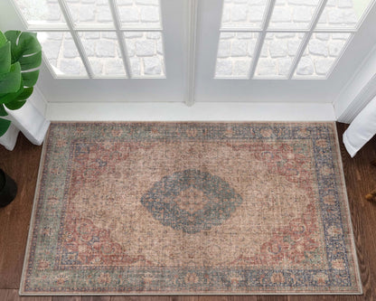 Odette Vintage Persian Oriental Flat-Weave Rug