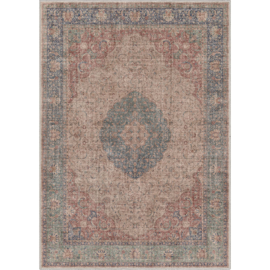 Odette Vintage Persian Oriental Flat-Weave Rug