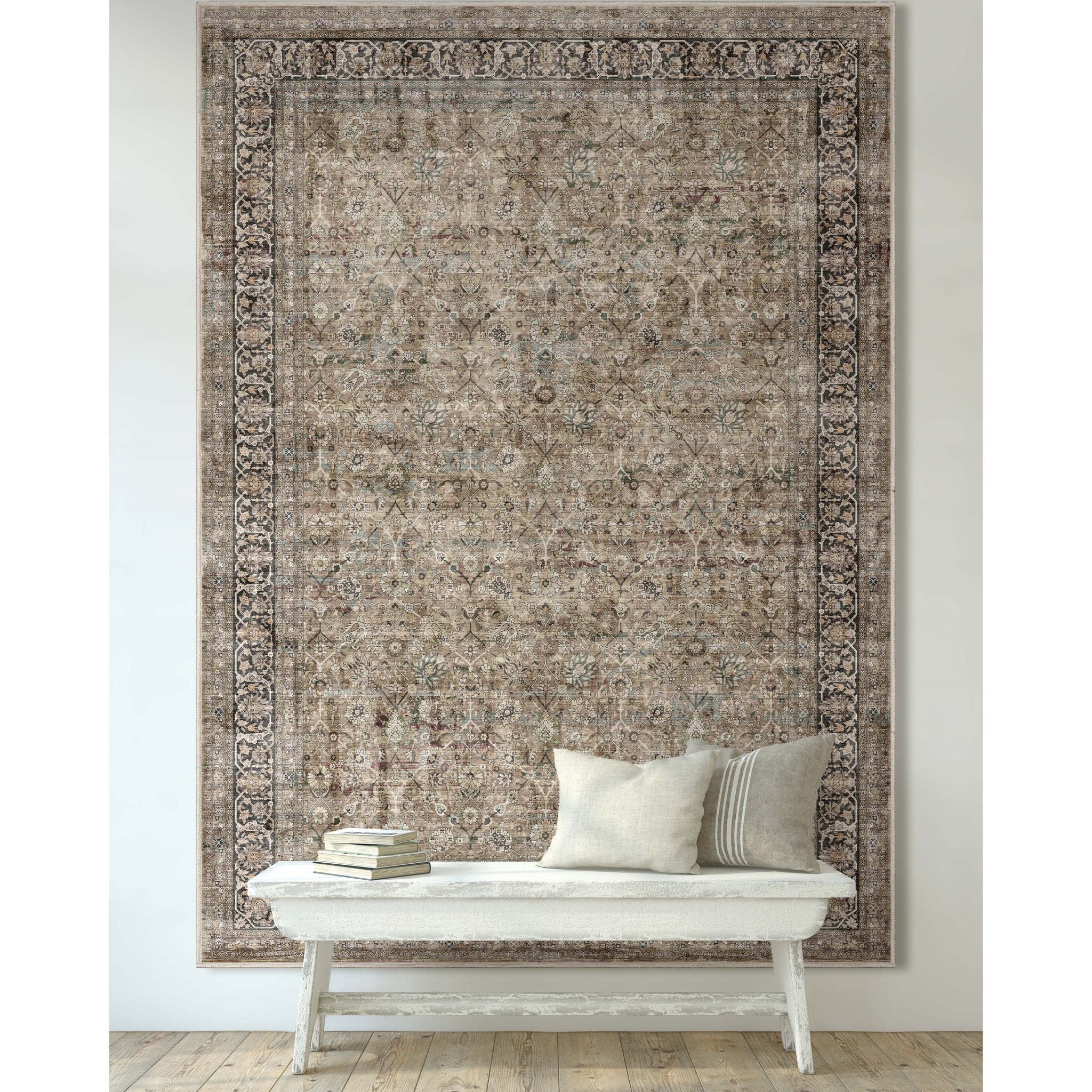Asha Delphine Vintage Persian Oriental Flat-Weave Rug – Well Woven