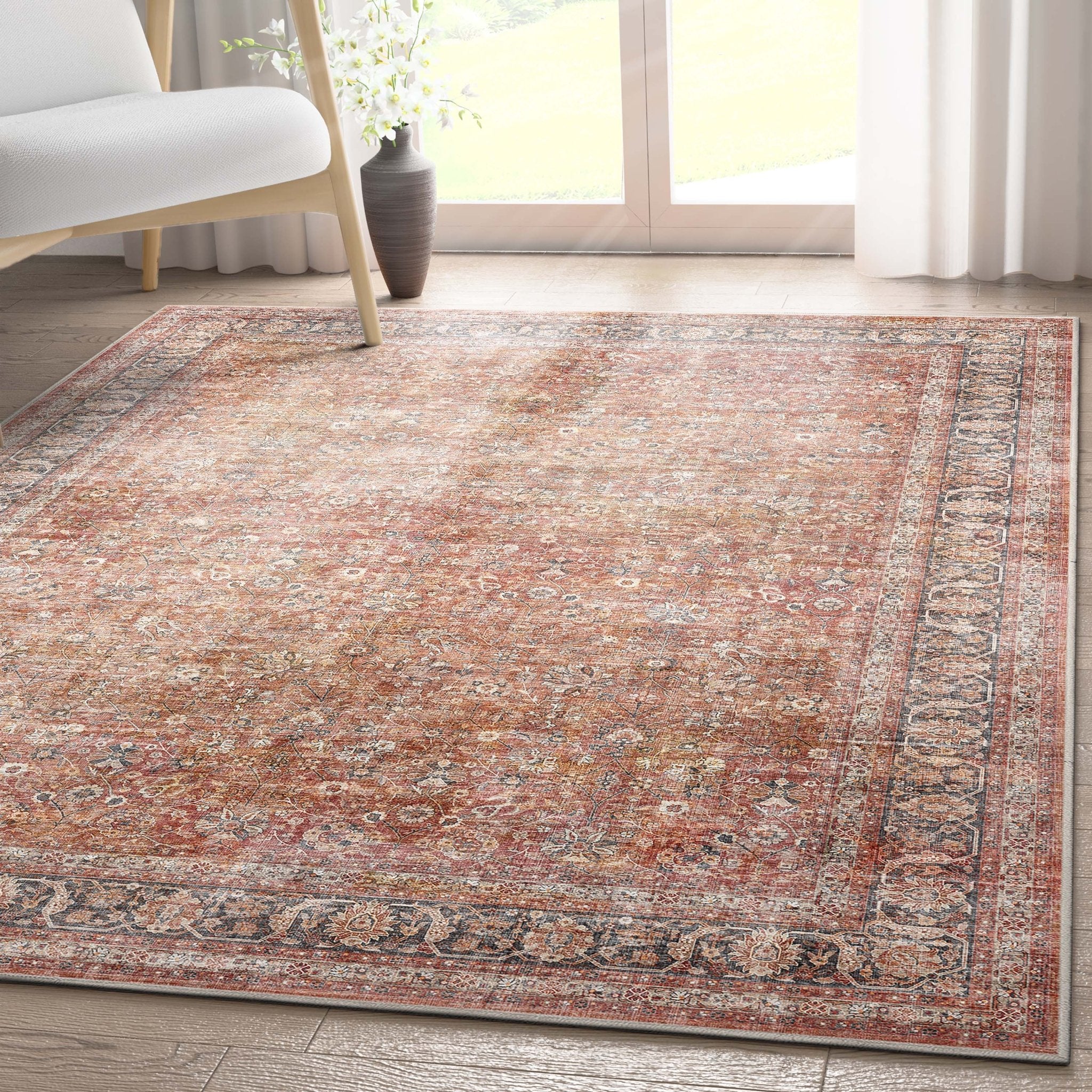 Asha Delphine Vintage Persian Oriental Flat-Weave Rug – Well Woven
