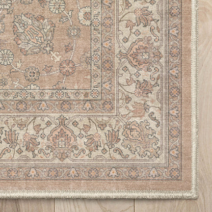 Rome Vintage Oriental Floral Flat-Weave Rug