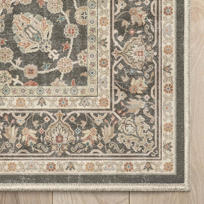 Rome Vintage Oriental Floral Flat-Weave Rug