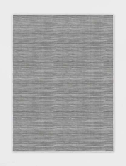 Edwin Custom Rug - Monochrome Striation , Flat Pile, Easy Clean, Customizable for Your Space - Well Woven - A clean, centered view of the full rug laid flat on white background.