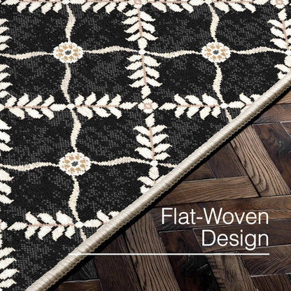Well Woven - Aldwyn Black Custom Rug - rug details