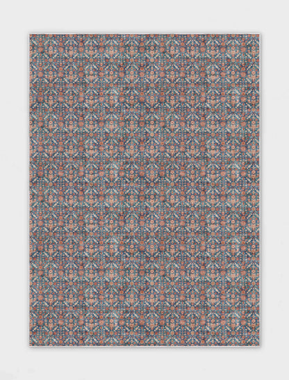 Well Woven - Blue Red - Hilda Custom Rug