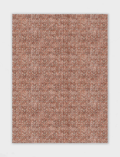 Well Woven - Red - Hilda Custom Rug - Overhead