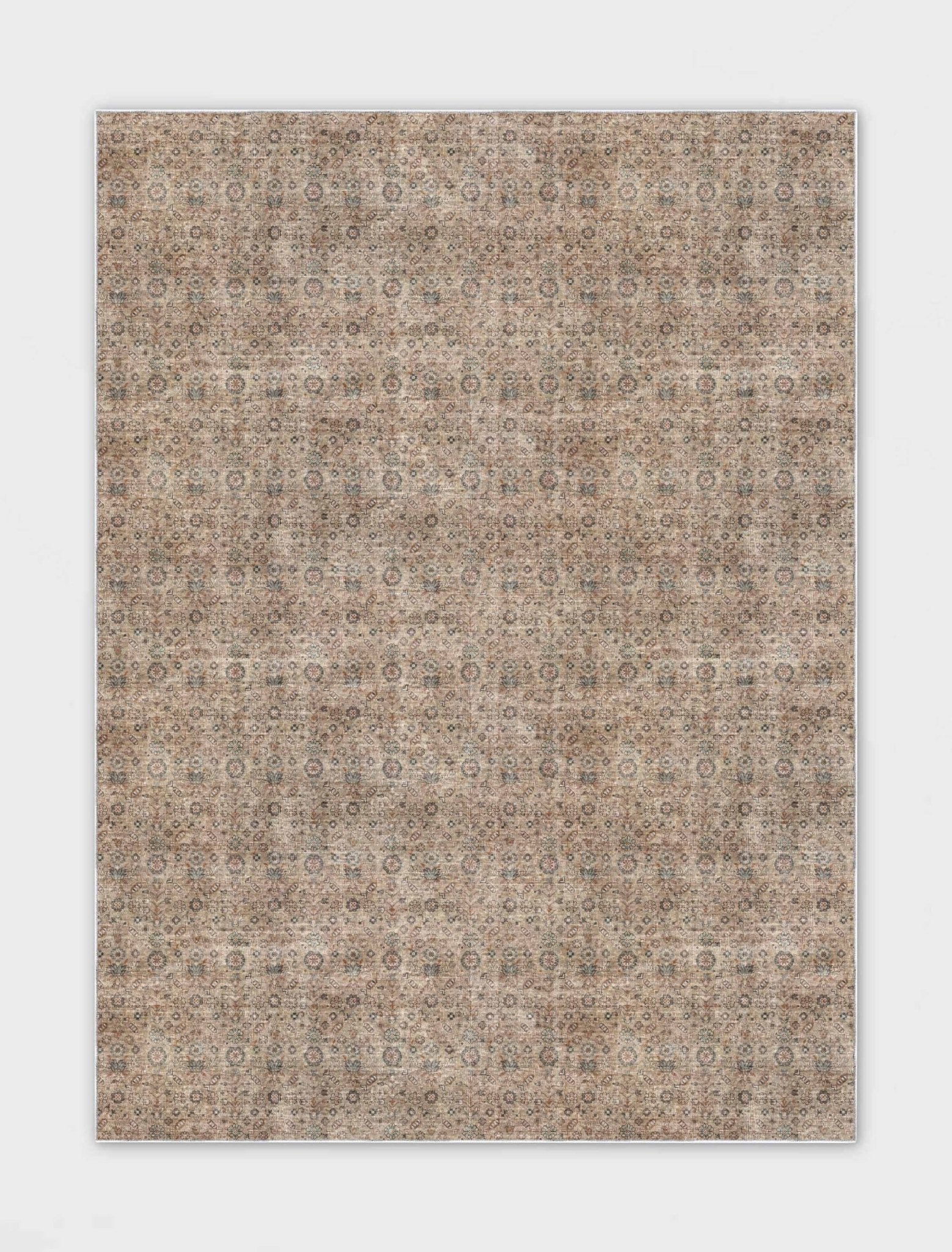 Well Woven - Beige Tan - Hilda Custom Rug - Overhead