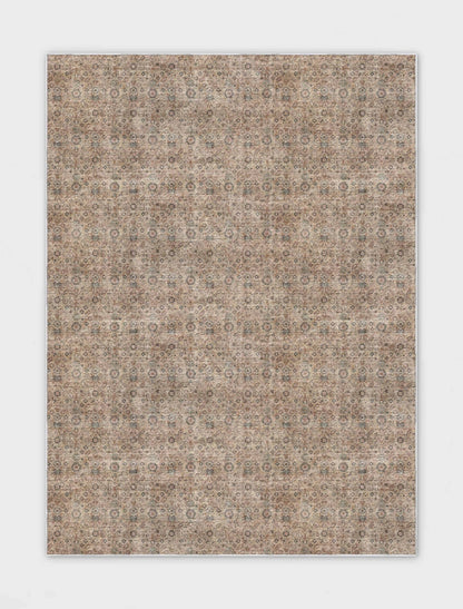Well Woven - Beige Tan - Hilda Custom Rug - Overhead