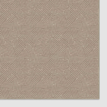 Sigrid Custom Rug - Well Woven - Dark beige rug corner on white