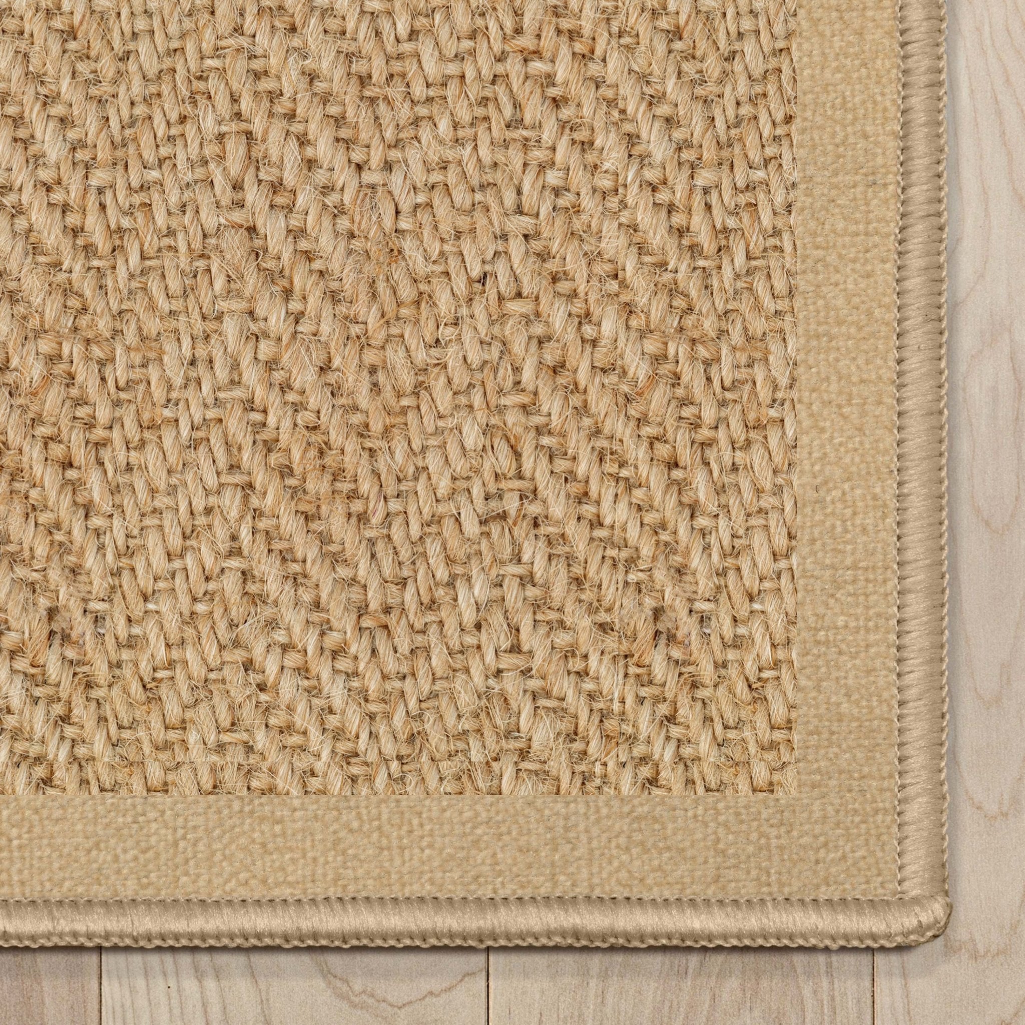 Well-Jute Boerboel Geometric Herringbone Beige Flatweave Rug Well Woven
