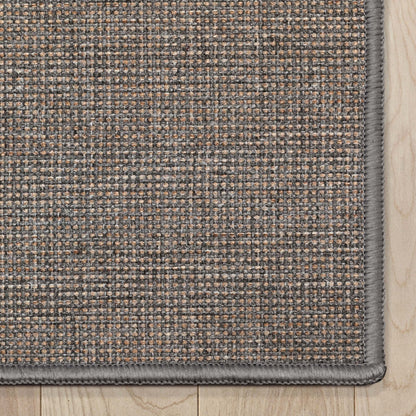 Well-Jute Airedale Farmohouse Solid & Striped Grey Flatweave 5' x 7' Rug Well Woven