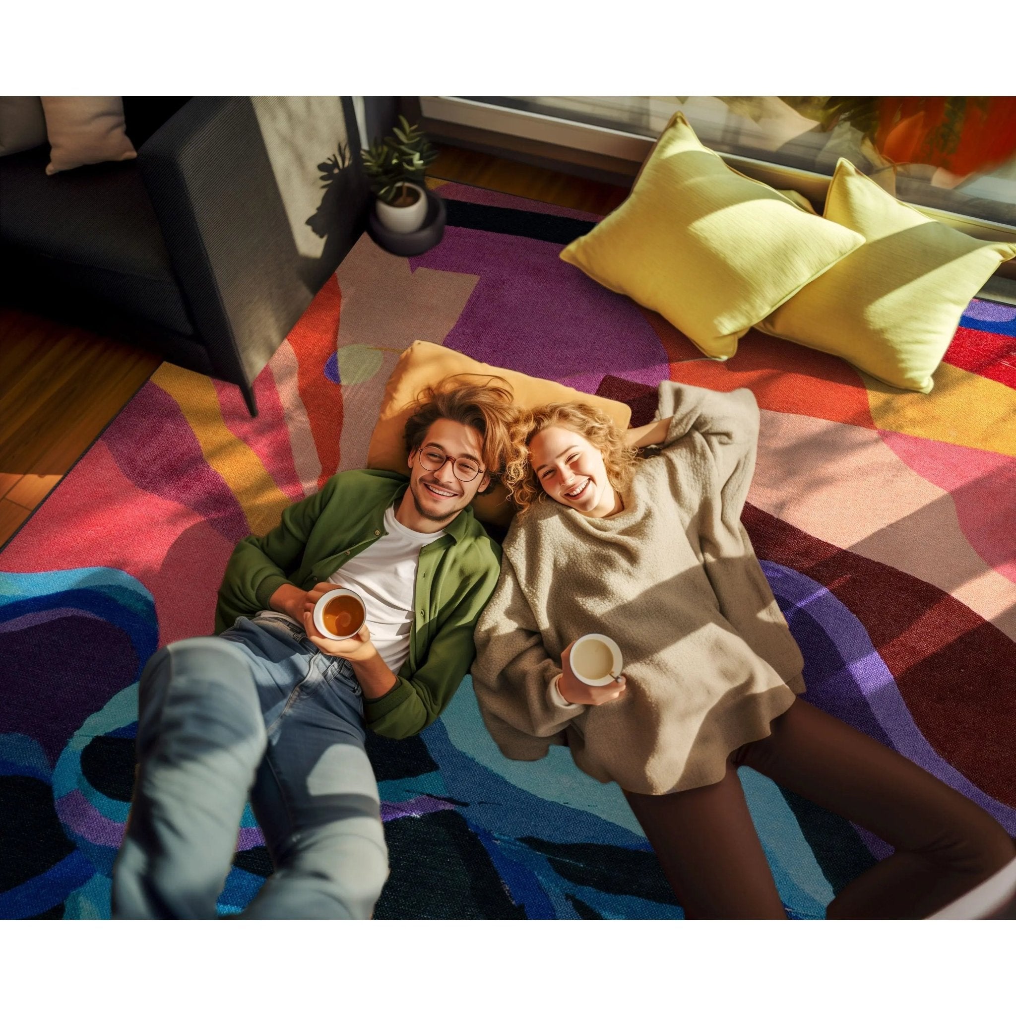 Well Woven x Misha Tyutyunik Sunday Jungle Aubade Multi-Color Rug Well Woven