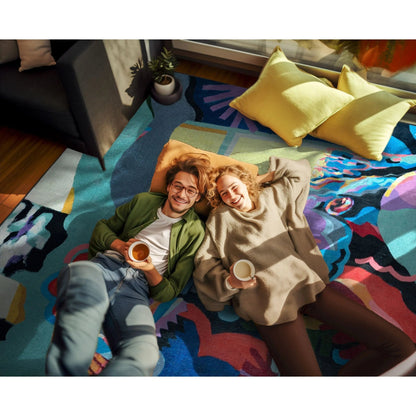 Well Woven x Misha Tyutyunik Sunday Jungle Home Multi-Color Rug Well Woven