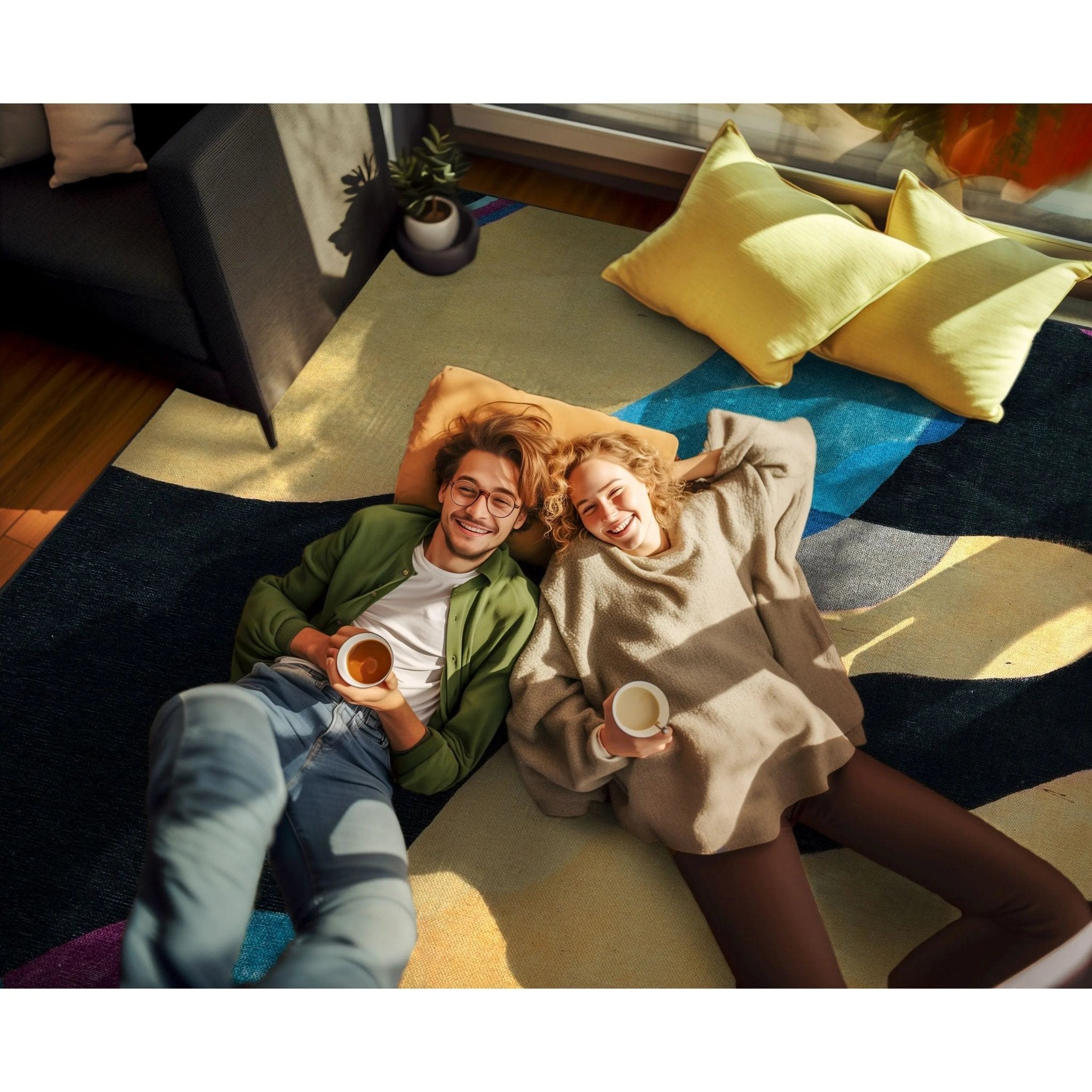 Well Woven x Misha Tyutyunik Sunday Jungle Life's a Beach Multi-Color Rug Well Woven