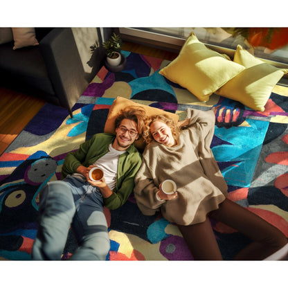 Well Woven x Misha Tyutyunik Sunday Jungle There Will Be Blood Multi-Color Rug Well Woven