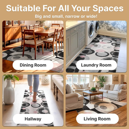 Avi Modern Geometric Grey Blush Rug Well Woven