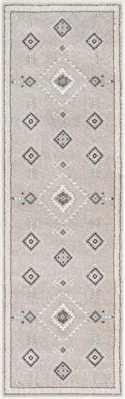 Azra Tribal Medallion Beige Rug Well Woven	