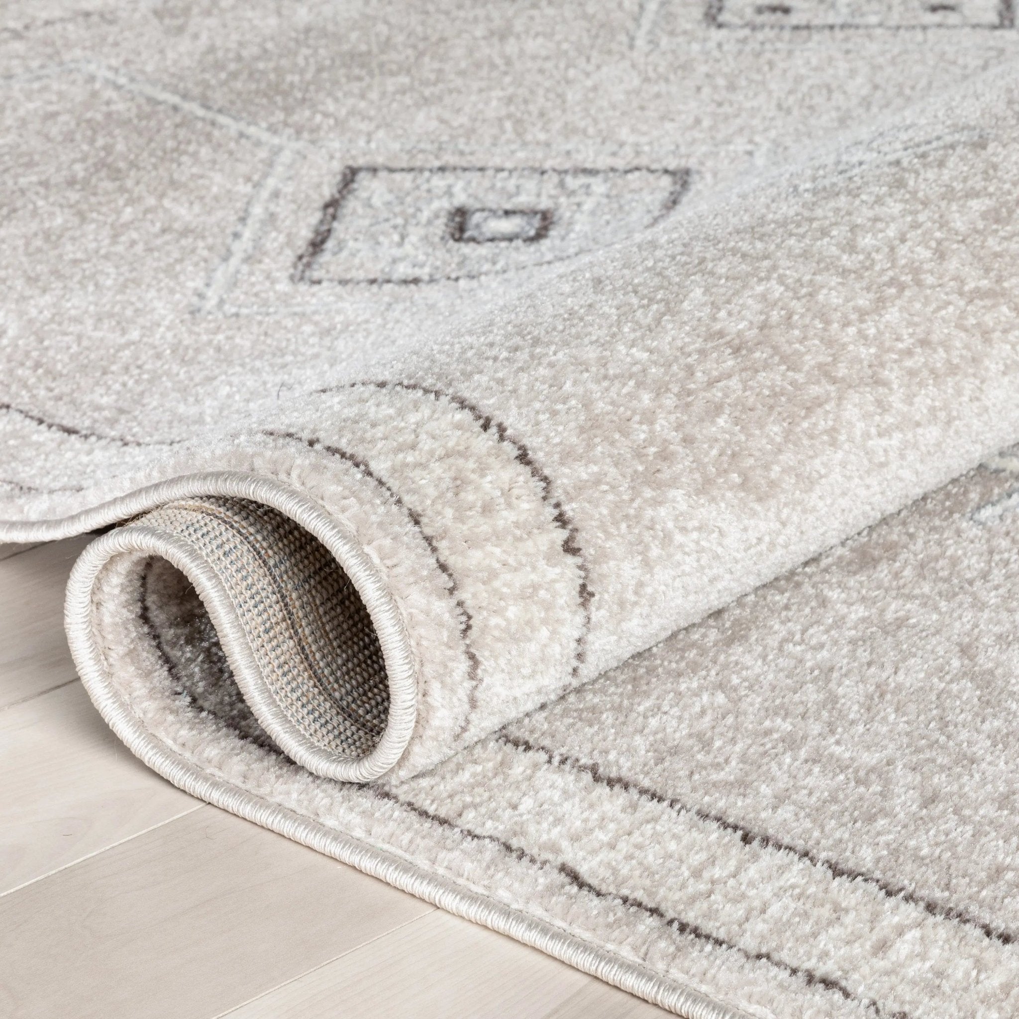 Azra Tribal Medallion Beige Rug Well Woven	