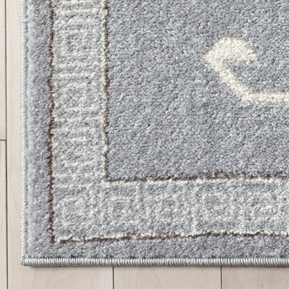 Azra Tribal Medallion Grey Rug Well Woven