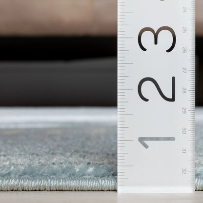 	Azra Tribal Medallion Light Blue Rug Well Woven	