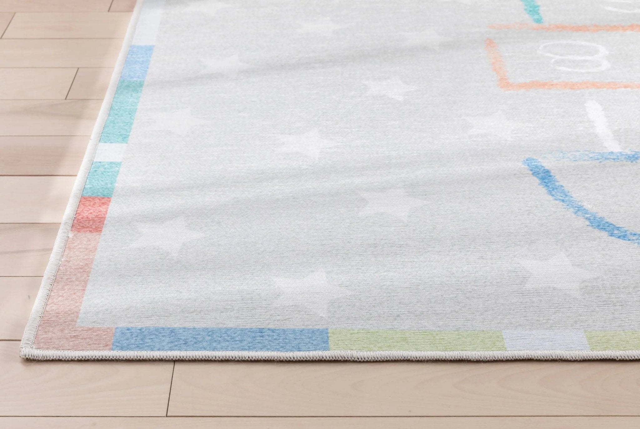 Hopscotch Modern Multi Kids Flat-Weave Rug Well Woven