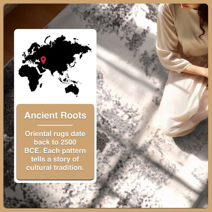 Kalia Modern Abstract Grey Black Rug Well Woven