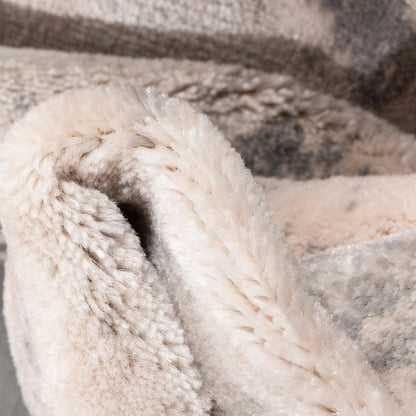 Kalia Modern Abstract Grey Blush Rug Well Woven	