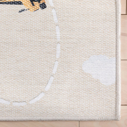 Traffic Modern Beige Kids Flat-Weave Rug Well Woven