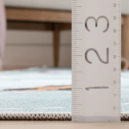 Traffic Modern Green Kids Flat-Weave Rug Well Woven