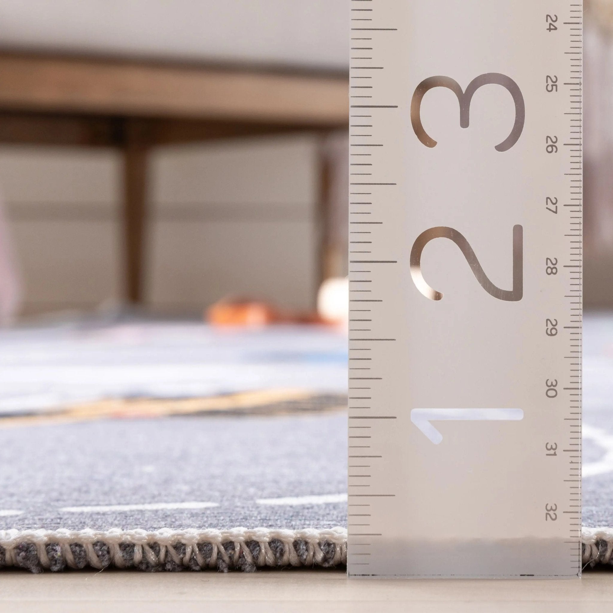 Traffic Modern Grey Kids Flat-Weave Rug Well Woven