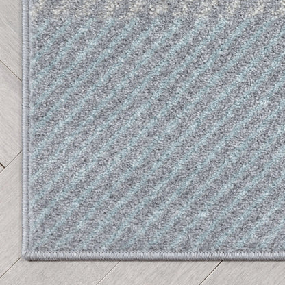 Wilma Modern Geometric Yellow Grey Rug Well Woven