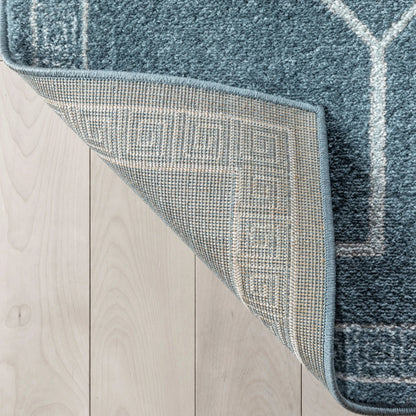 Azra Tribal Medallion Dark Blue Rug Well Woven