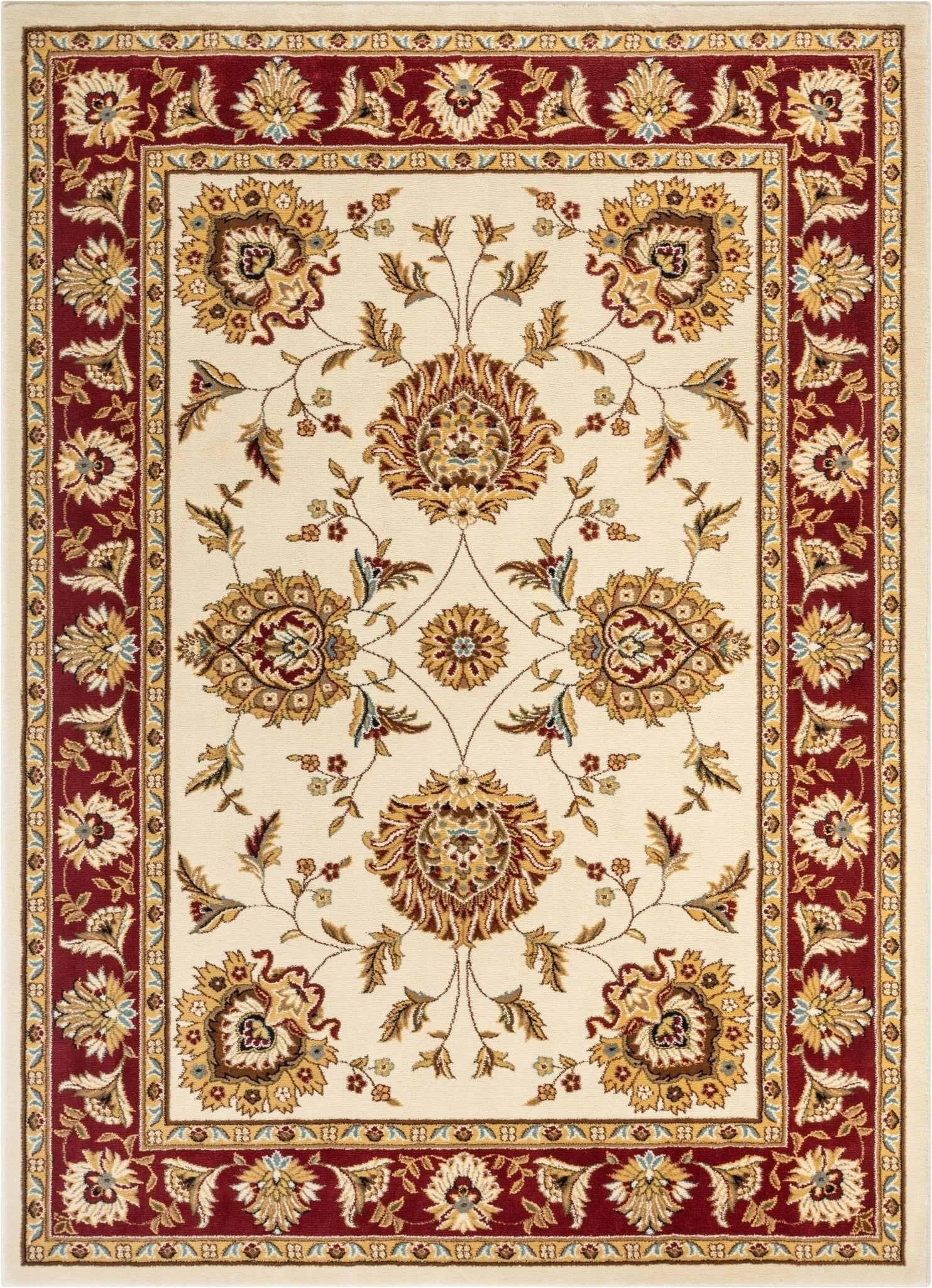 Abbasi Ivory Traditional Rug Well Woven