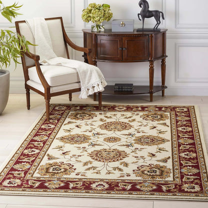 Abbasi Ivory Traditional Rug Well Woven
