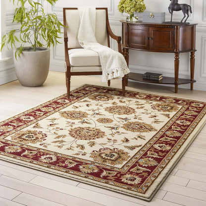 Abbasi Ivory Traditional Rug Well Woven