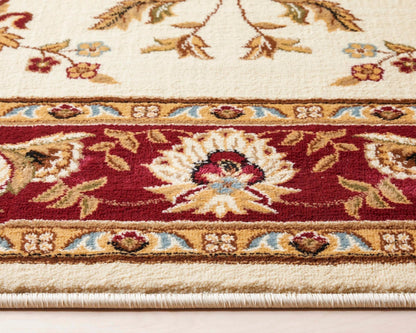 Abbasi Ivory Traditional Rug Well Woven