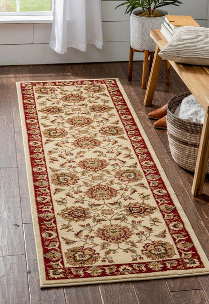 Abbasi Ivory Traditional Rug Well Woven