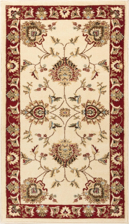 Abbasi Ivory Traditional Rug Well Woven