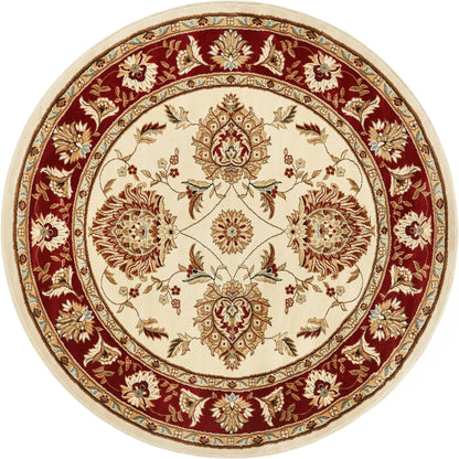 Abbasi Ivory Traditional Rug Well Woven