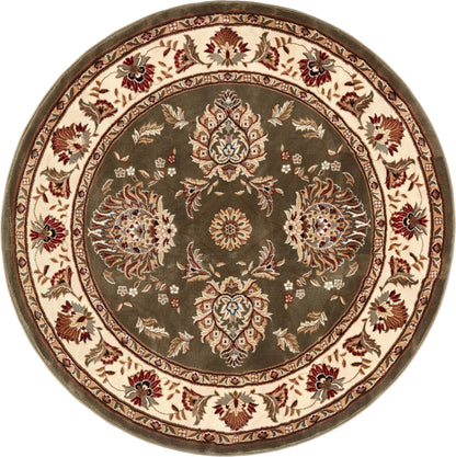 Abbasi Green Traditional Rug Well Woven