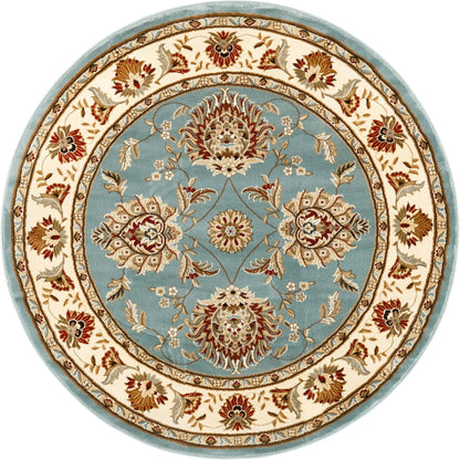 Abbasi Light Blue Traditional Rug Well Woven