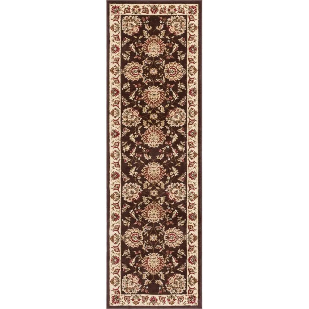 Abbasi Brown Traditional Rug Well Woven