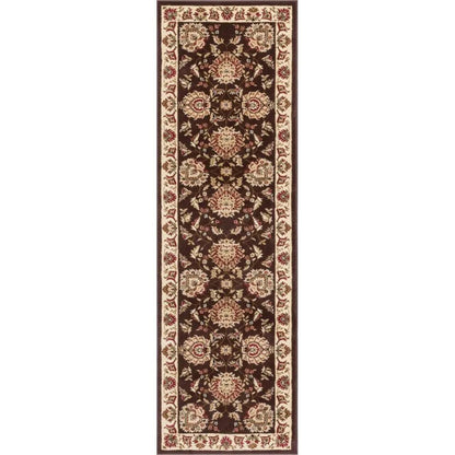 Abbasi Brown Traditional Rug Well Woven