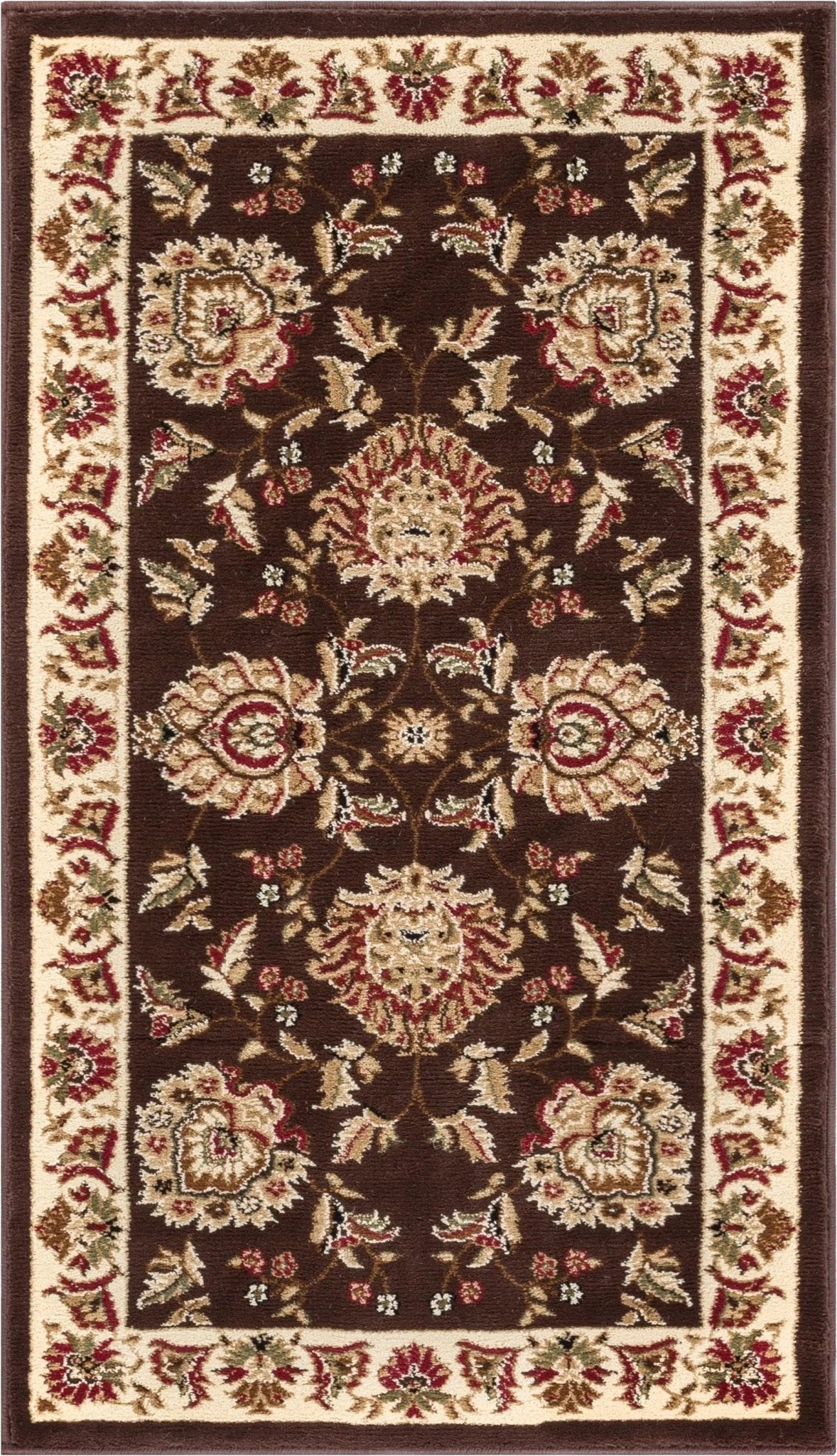 Abbasi Brown Traditional Rug Well Woven