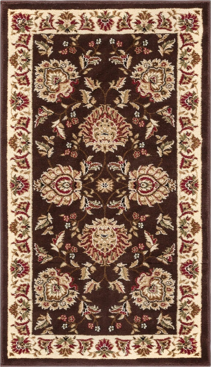 Abbasi Brown Traditional Rug Well Woven