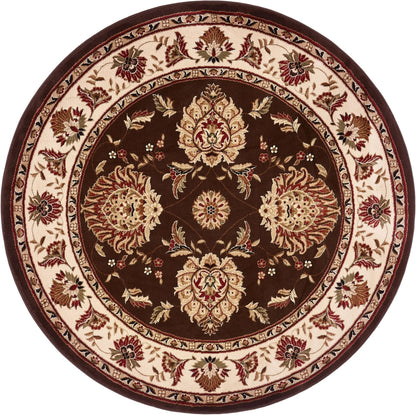 Abbasi Brown Traditional Rug Well Woven