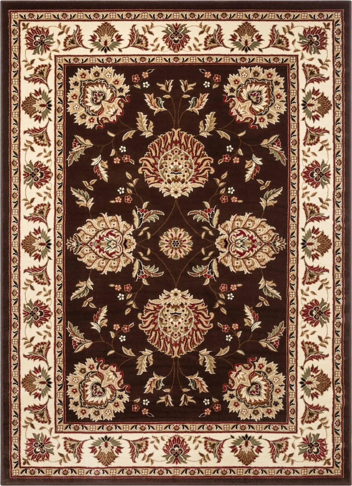 Abbasi Brown Traditional Rug Well Woven